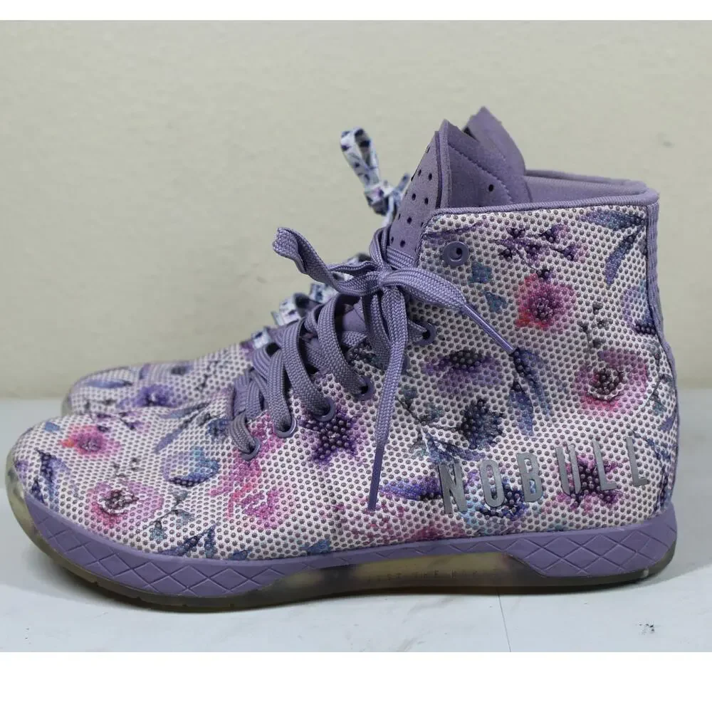 Nobull Floral High Top Trainers, Bouquet, Womens 10 Mens 8.5 - Picture 1 of 6